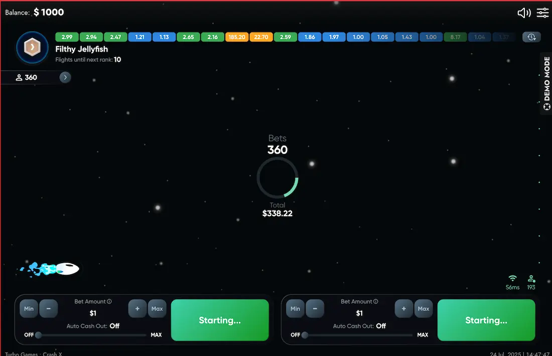 Space XY Slot Screen